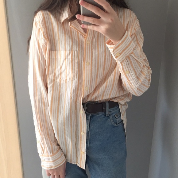 Madewell Oversized Ex-Boyfriend Glenn Stripe Shirt - Picture 13 of 16